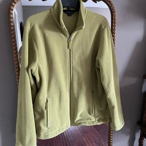 Lands' End bright green Fleece Jacket